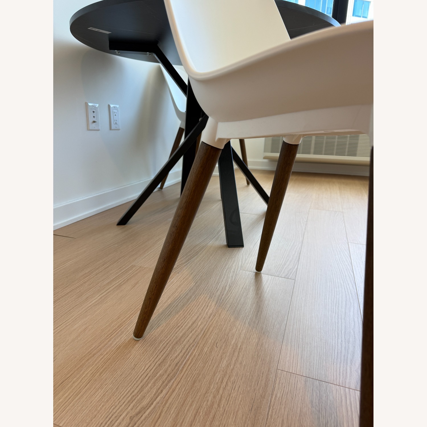 IKEA Gronsta White Plastic Dining Chairs - image-4