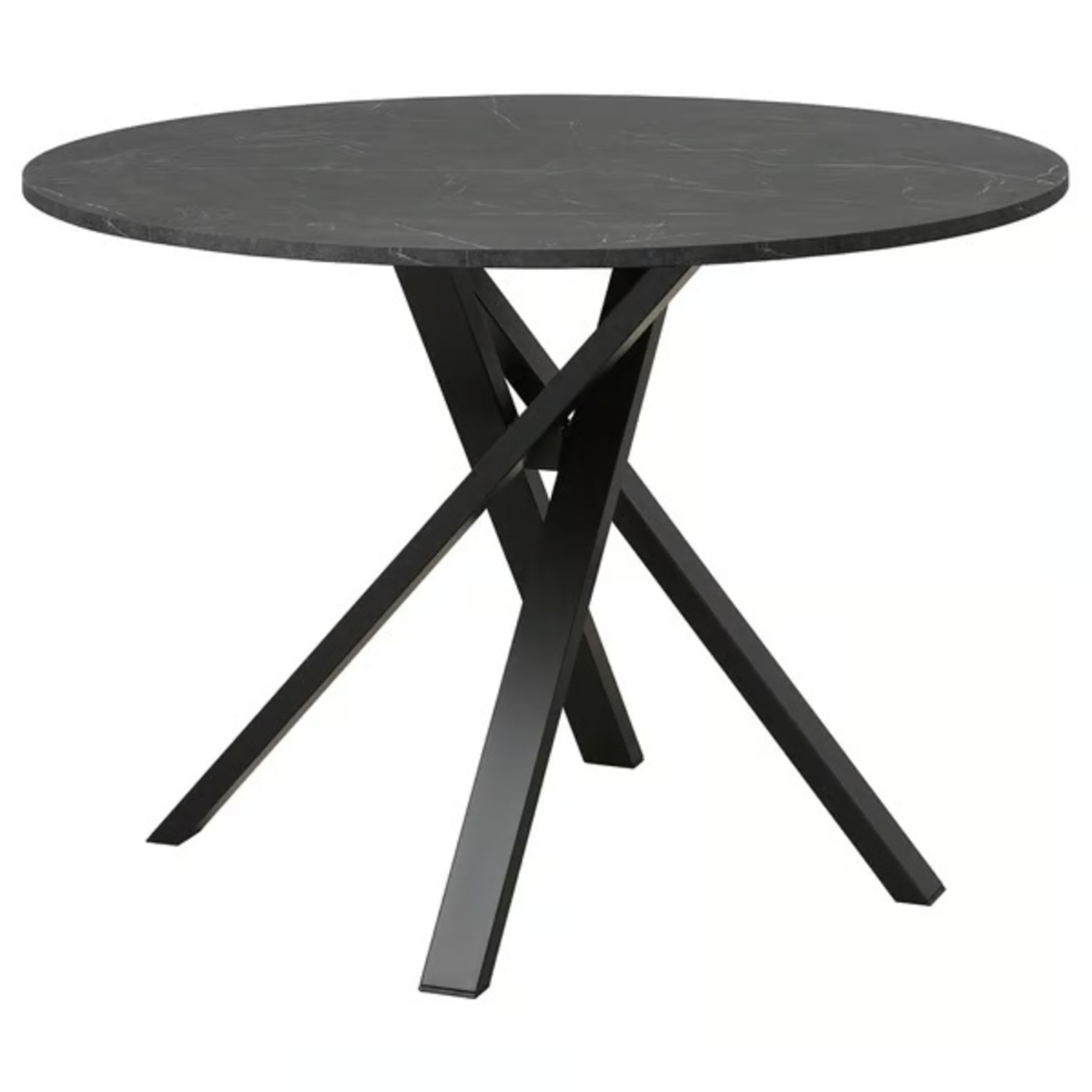 IKEA Mariedamm Black Wood Dining Table - image-6