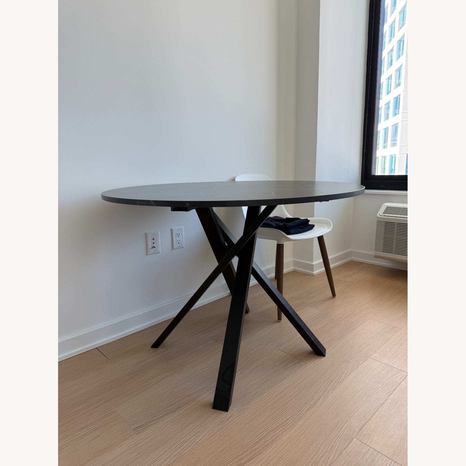 IKEA Mariedamm Black Wood Dining Table - image-2