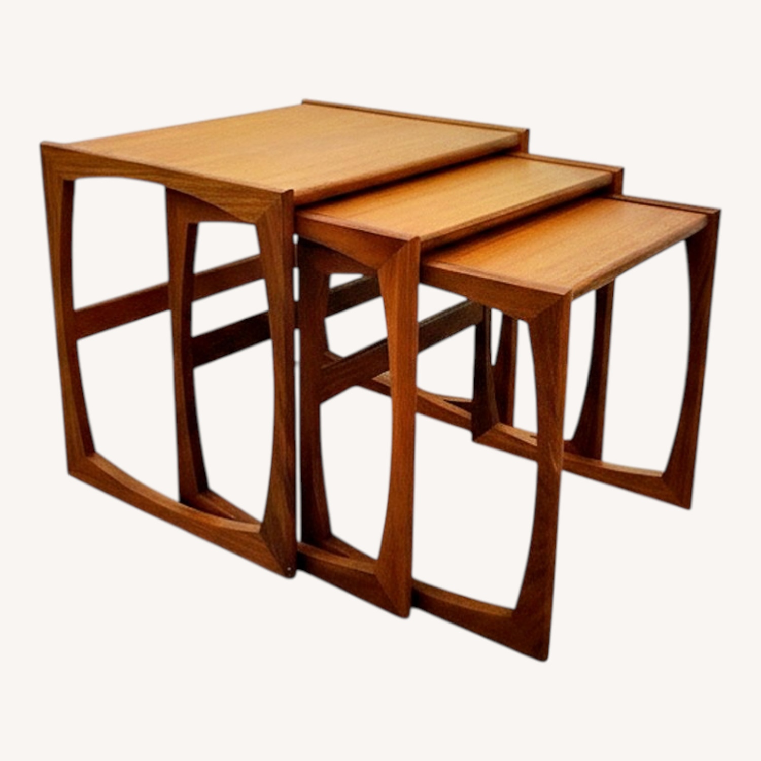 Vintage Mid Century Modern G Plan Nesting Tables - image-0