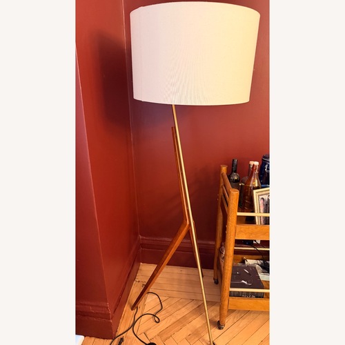 Used West Elm Natural Caldas Floor Lamp (65") for sale on AptDeco