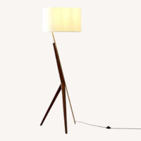 West Elm Natural Caldas Floor Lamp (65")