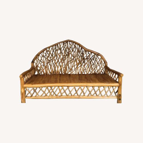 Used Coastal Boho Mahogany Daybed for sale on AptDeco