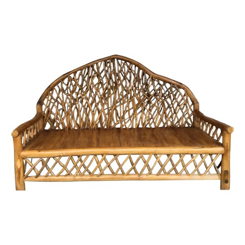Used Coastal Boho Mahogany Daybed for sale on AptDeco
