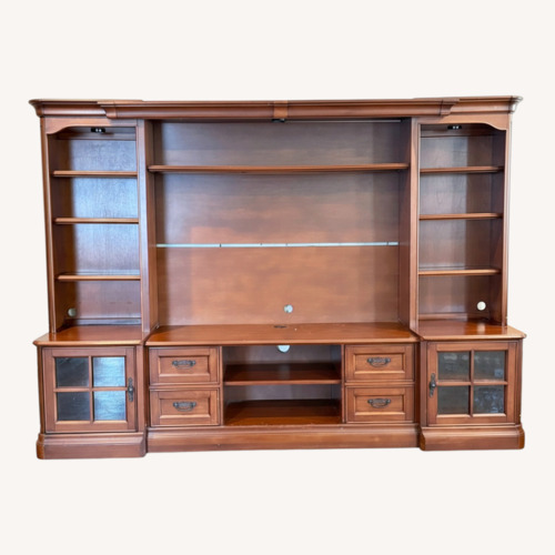 Used Star Furniture Dark Brown Wall Unit for sale on AptDeco