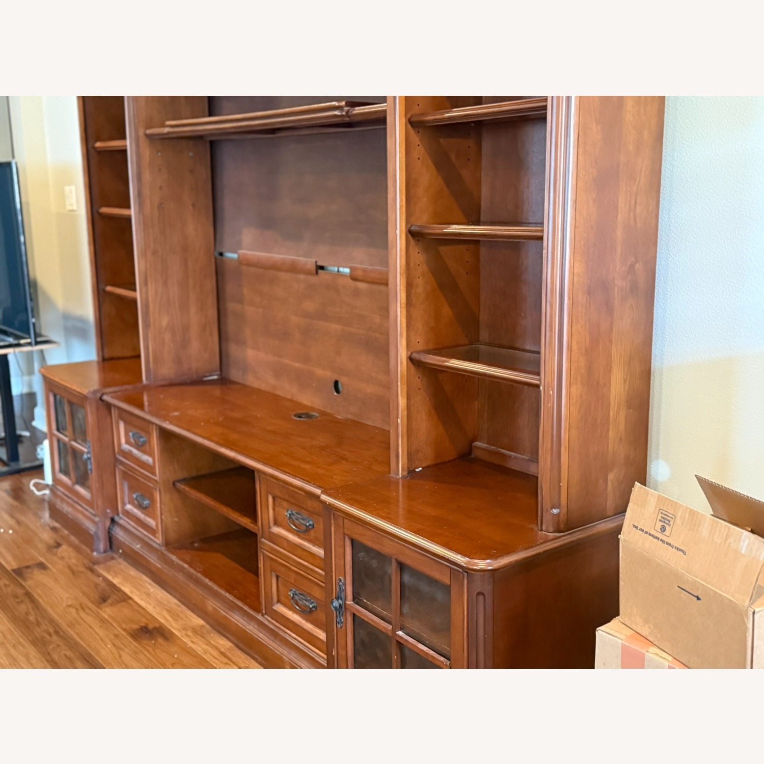 Star Furniture Dark Brown Wall Unit - image-2