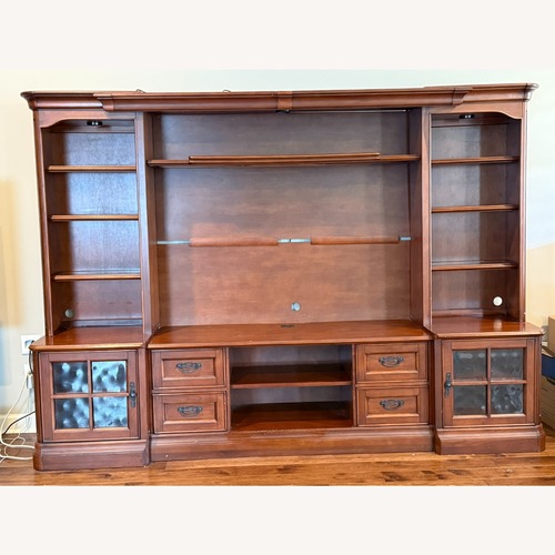 Used Star Furniture Dark Brown Wall Unit for sale on AptDeco