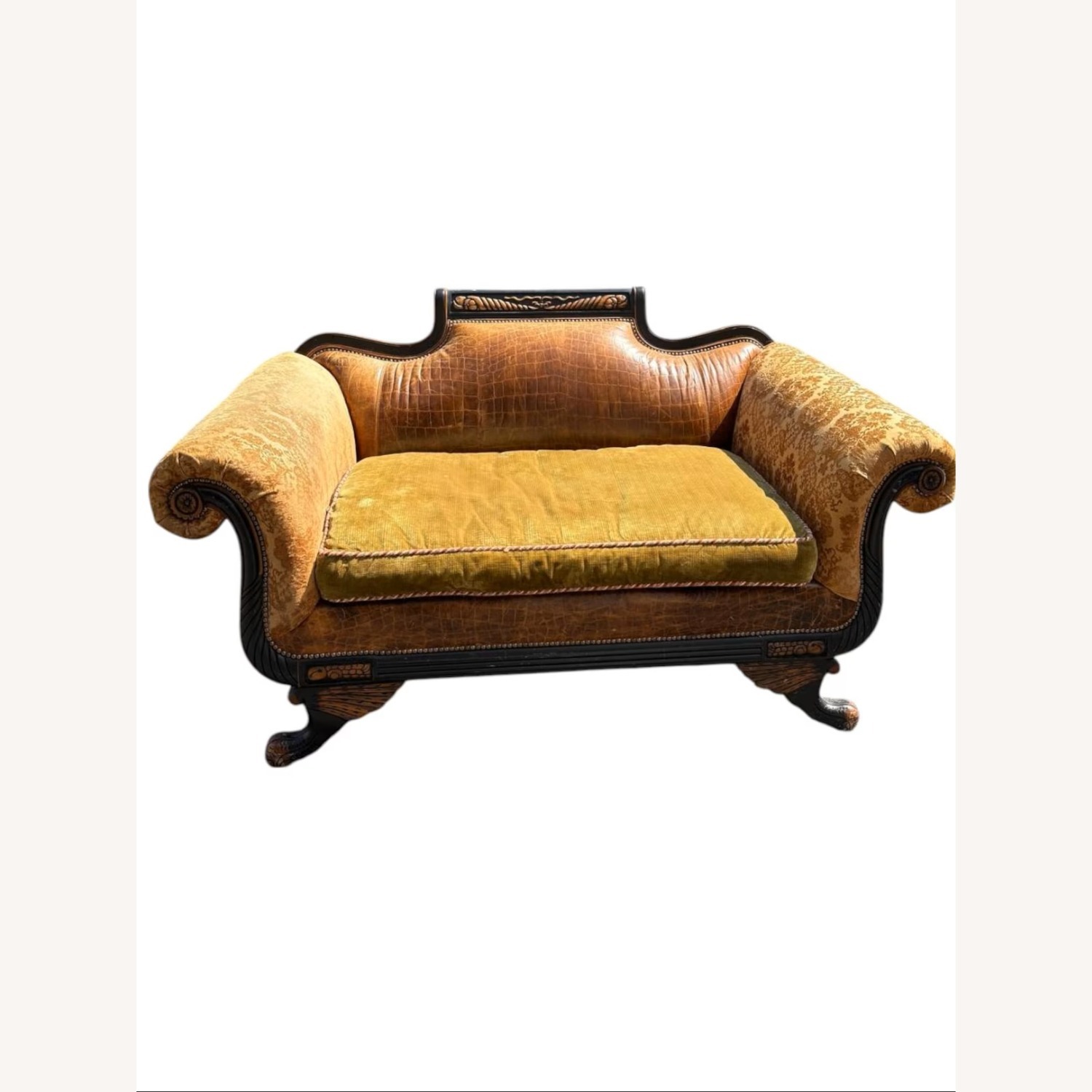 Old Hickory Tannery Empire Style Settee - image-2