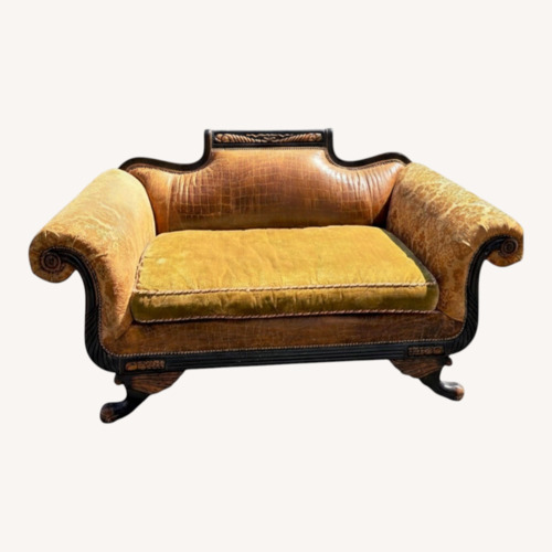 Used Old Hickory Tannery Empire Style Settee for sale on AptDeco