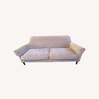 Crate & Barrel Apartment Size Dove Gray Sofa
