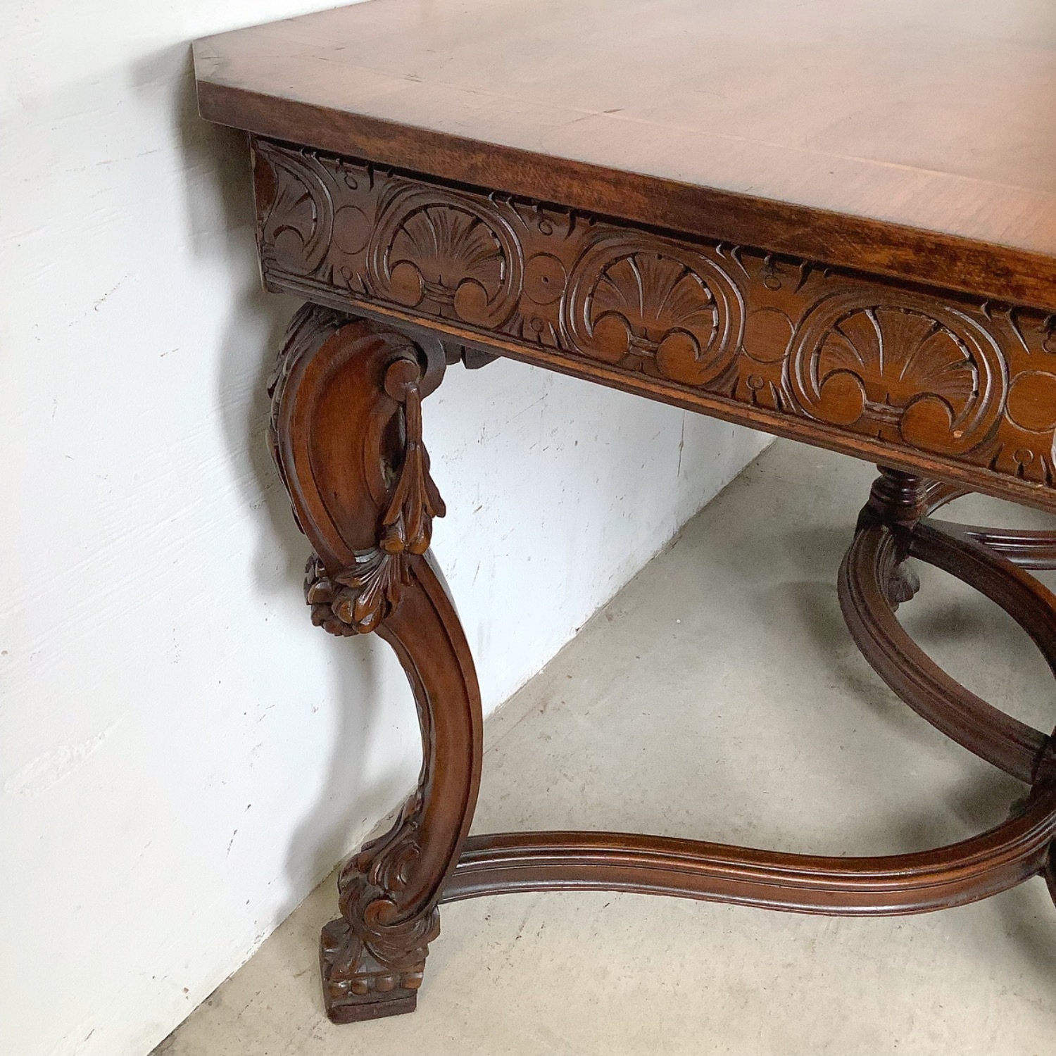 Carved Renaissance Revival 72” Dining Table - image-19