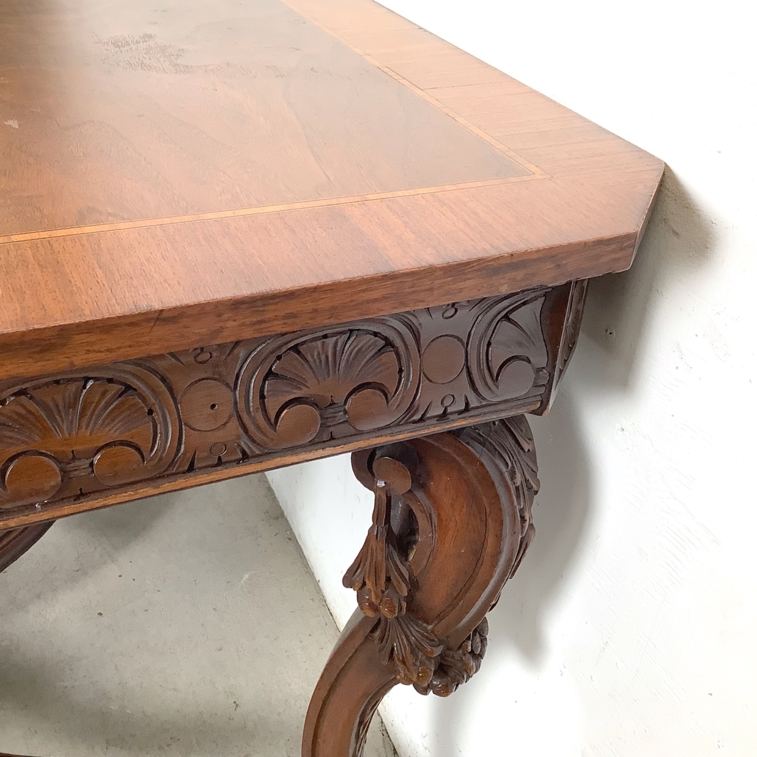 Carved Renaissance Revival 72” Dining Table - image-18