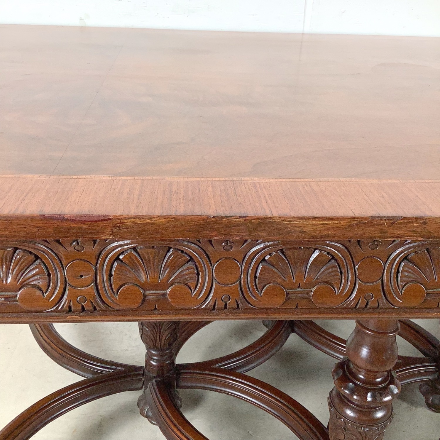 Carved Renaissance Revival 72” Dining Table - image-12