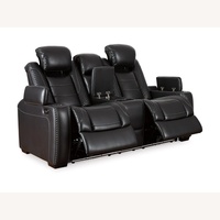 Ashley Furniture Party Time Dual Power Reclining Loveseat with Console