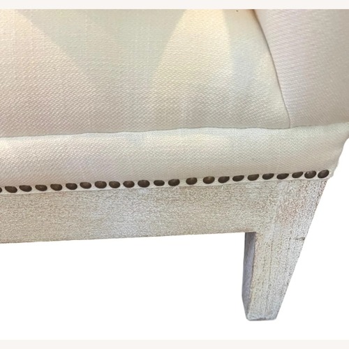 Used Contemporary White Backless Settee Bench for sale on AptDeco