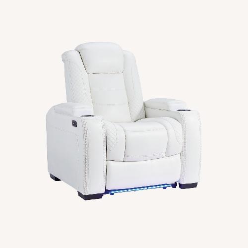 Used Ashley Furniture Party Time Dual Power Recliner for sale on AptDeco