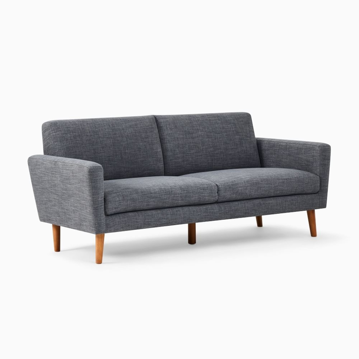West Elm Oliver Dark Gray 2 Seater Sofa - image-4