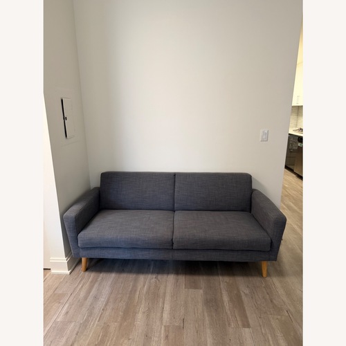 Used West Elm Oliver Dark Gray 2 Seater Sofa for sale on AptDeco