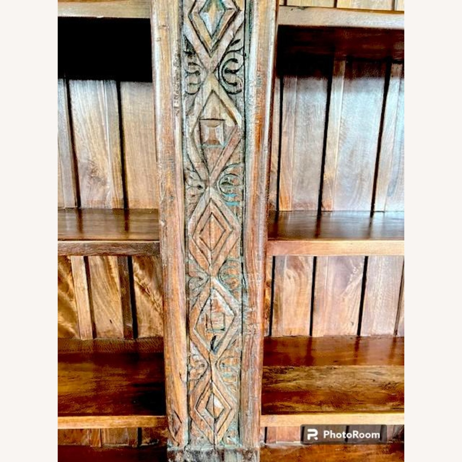 Rustic Solid Wood Repurposed Display Cabinet - image-2