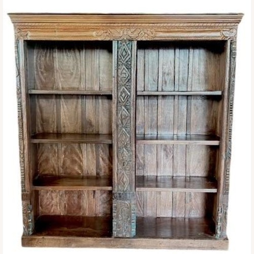 Used Rustic Solid Wood Repurposed Display Cabinet for sale on AptDeco