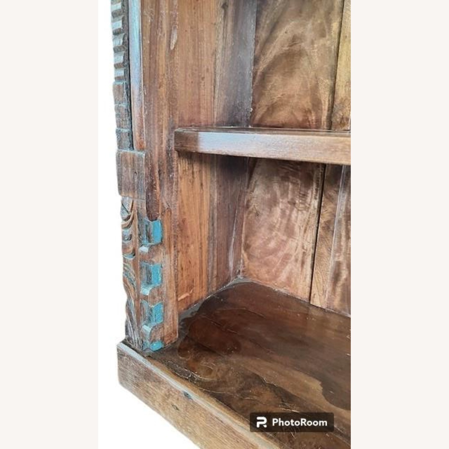 Rustic Solid Wood Repurposed Display Cabinet - image-1
