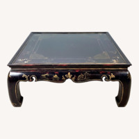 Black Lacquer Decorative Cocktail Table