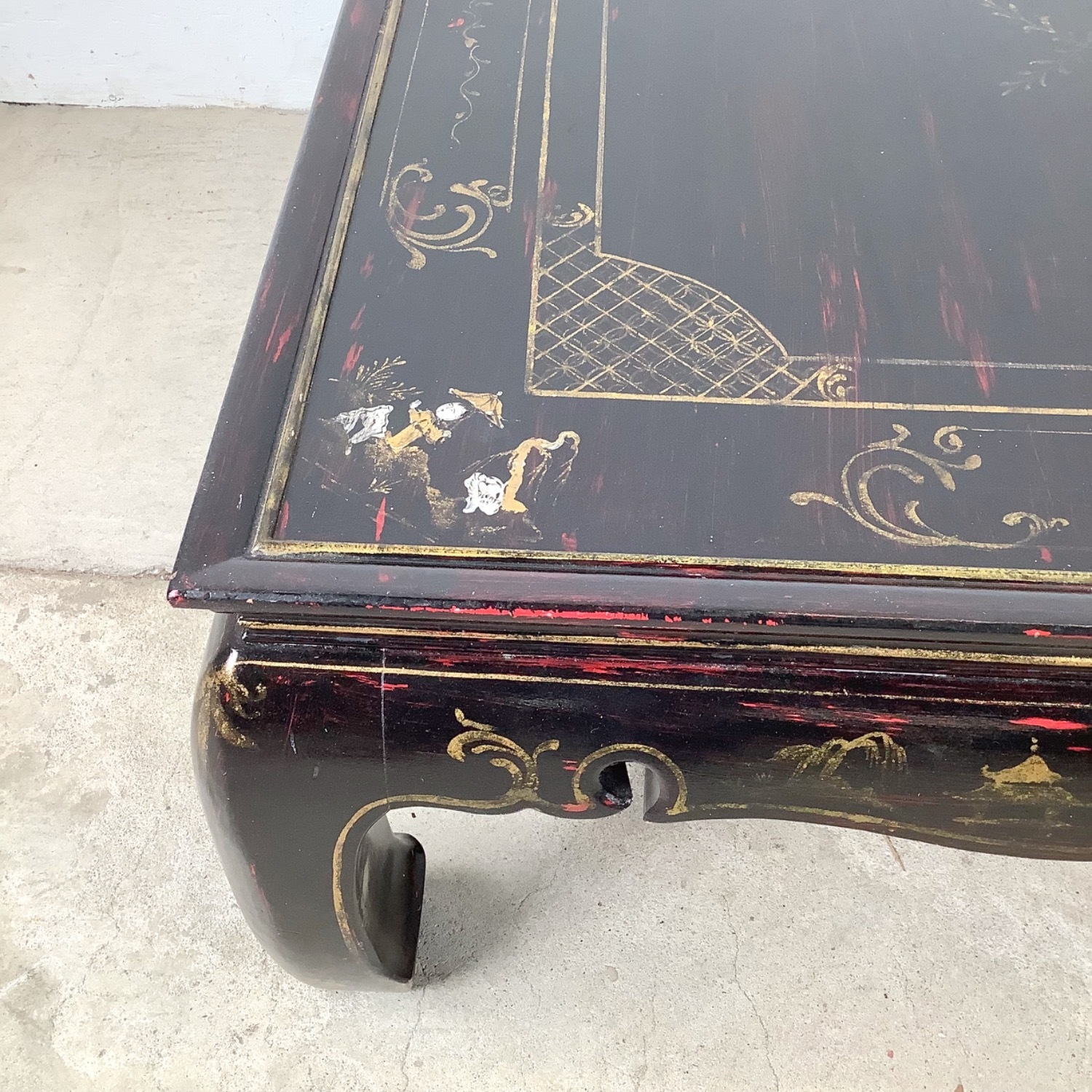 Black Lacquer Decorative Cocktail Table - image-6