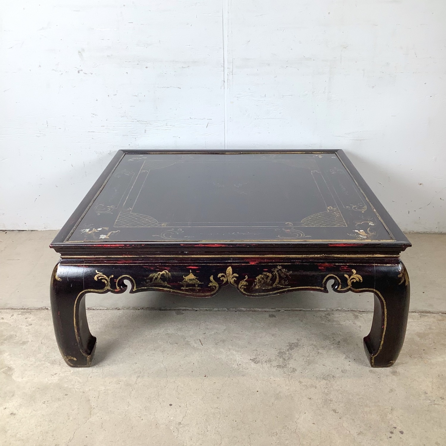 Black Lacquer Decorative Cocktail Table - image-1