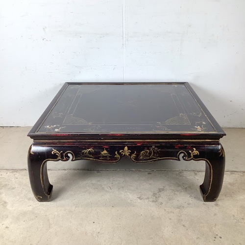 Used Black Lacquer Decorative Cocktail Table for sale on AptDeco