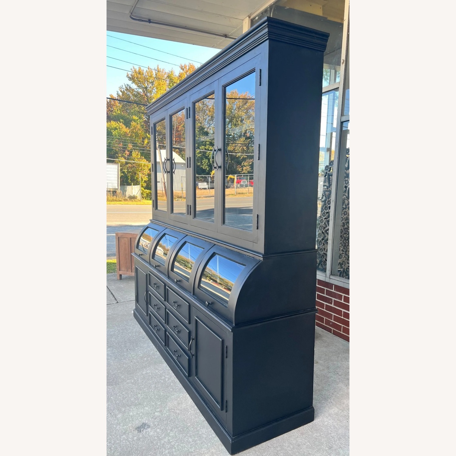 Modern Farmhouse Glass Door Hutch - image-7