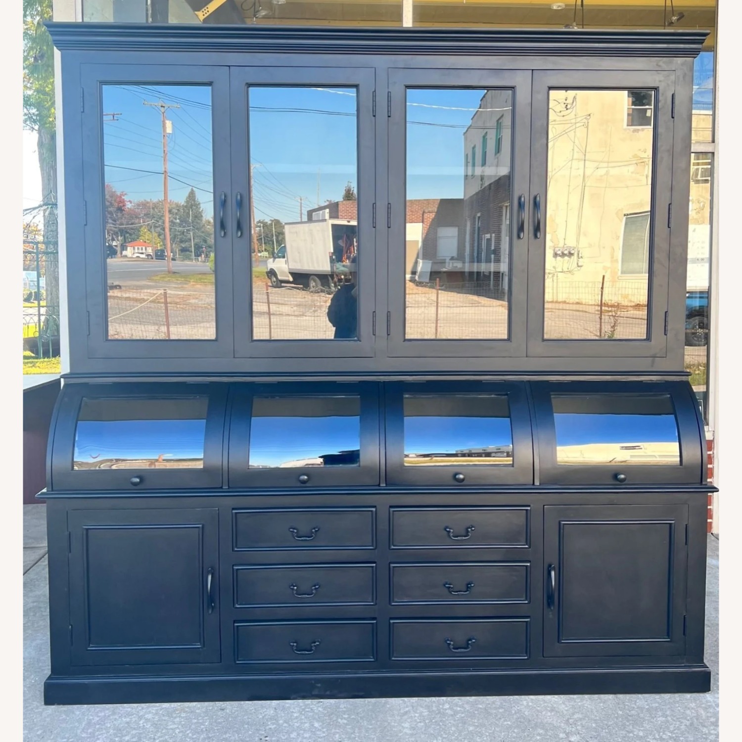 Modern Farmhouse Glass Door Hutch - image-4