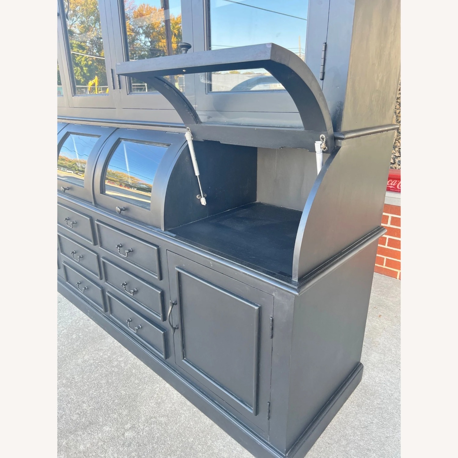 Modern Farmhouse Glass Door Hutch - image-2