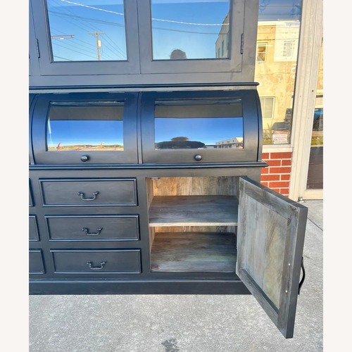 Used Modern Farmhouse Glass Door Hutch for sale on AptDeco