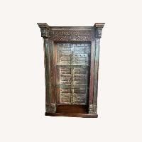 Solid Wood With Glass Shelf Bookcase