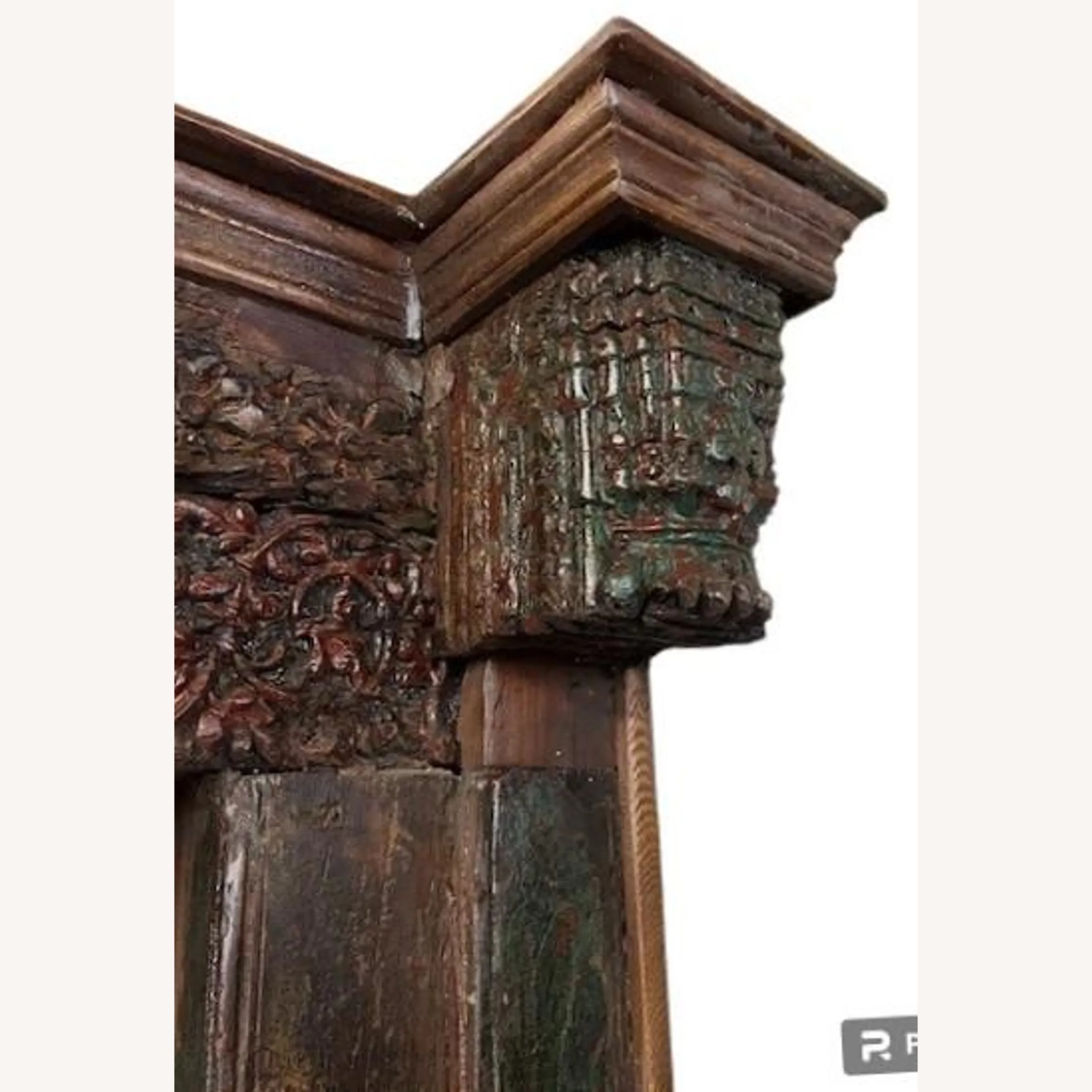 Solid Wood With Glass Shelf Bookcase - image-1