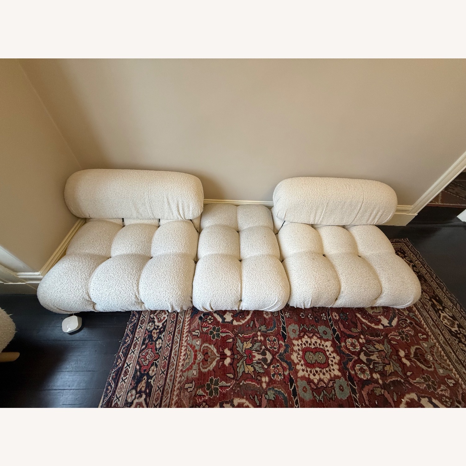 Mario Bellini Ivory Boucle Sofa - image-2