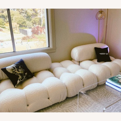 Used Mario Bellini Ivory Boucle Sofa for sale on AptDeco