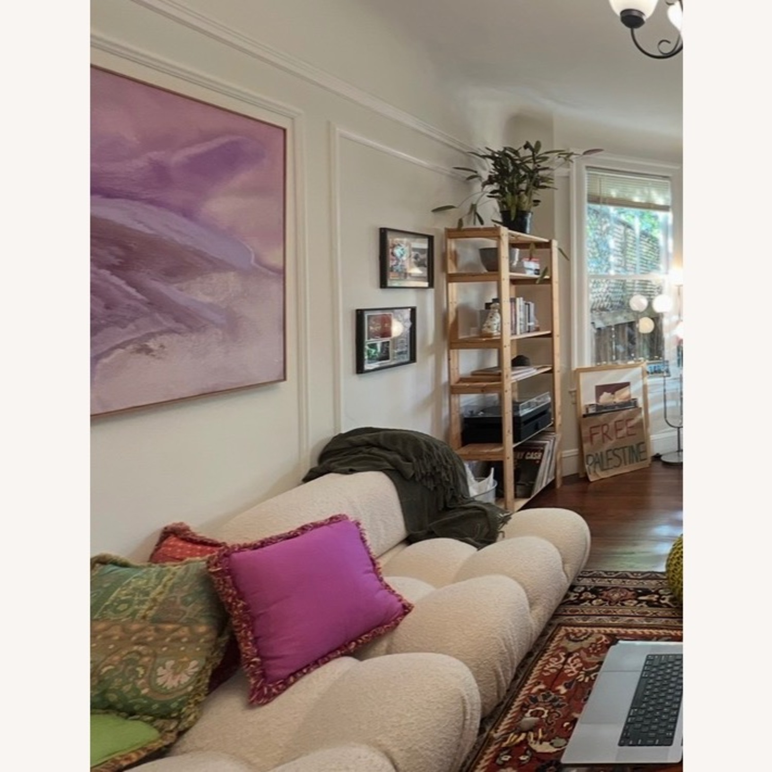 Mario Bellini Ivory Boucle Sofa - image-3