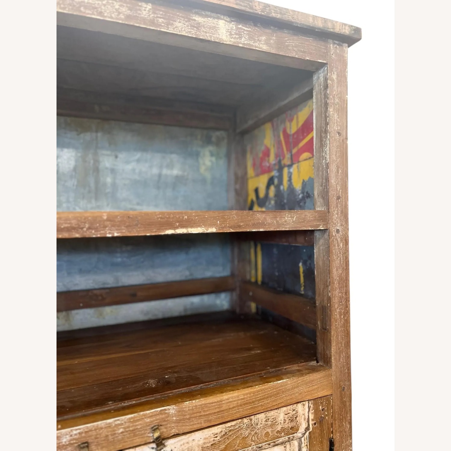 Rustic Mango Wood Farmhouse Cupboard - image-6