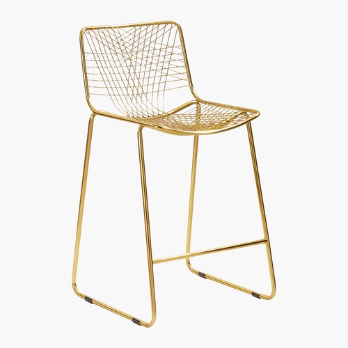 Used CB2 Alpha Gold Brass Dining Chairs for sale on AptDeco
