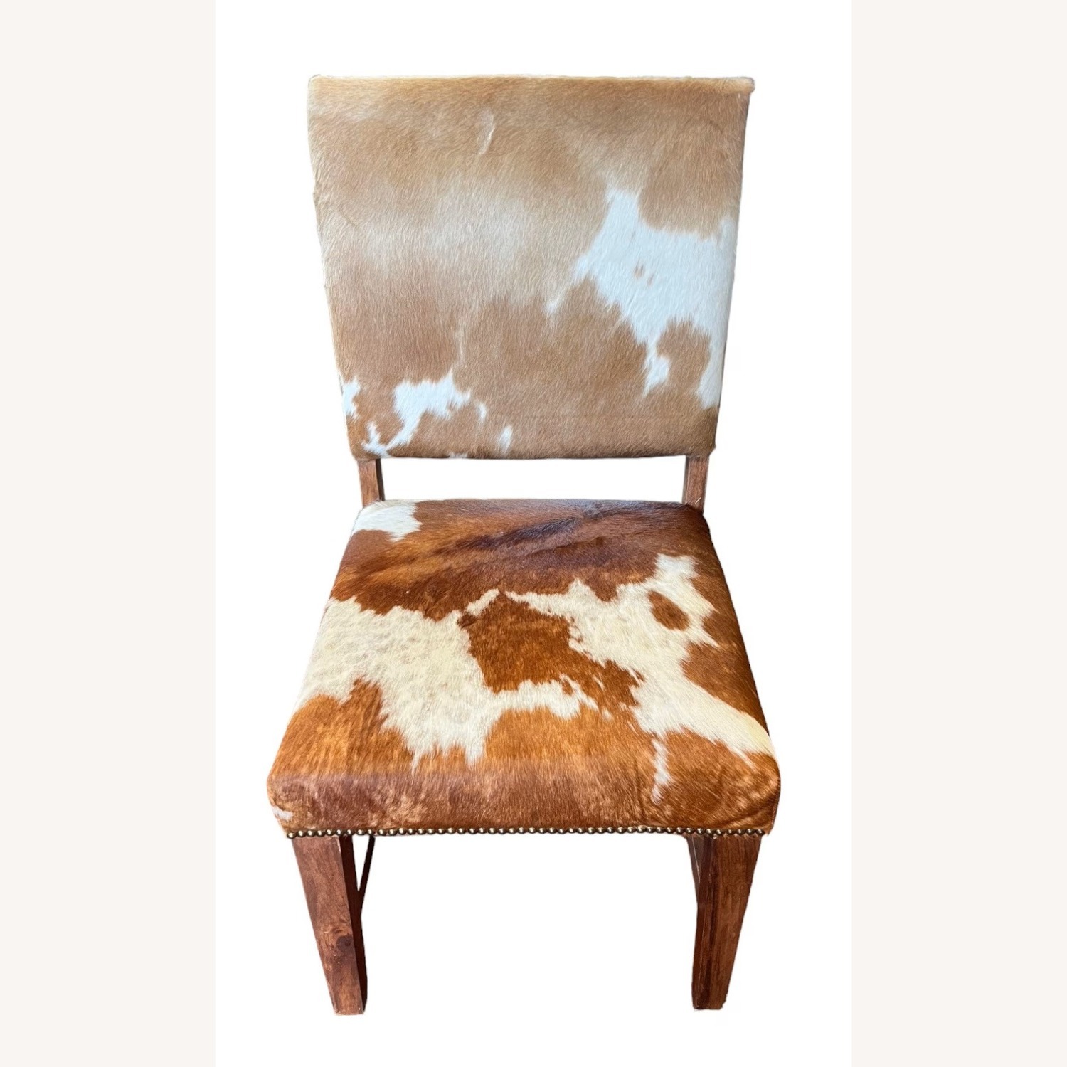 Set of 4 Southwestern Leather Dining Chairs - image-1