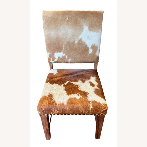 Used Set of 4 Southwestern Leather Dining Chairs for sale on AptDeco