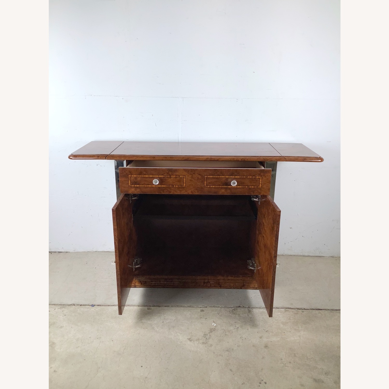 ALF Italia Burl and Mirror Console or Bar - image-15