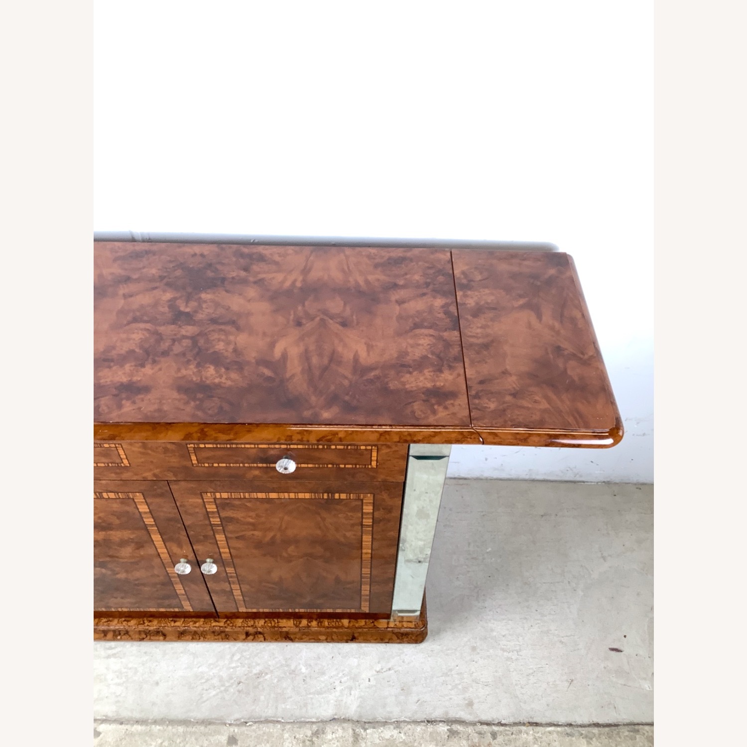 ALF Italia Burl and Mirror Console or Bar - image-20