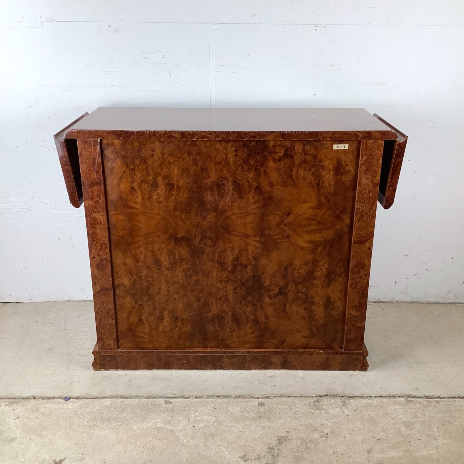 ALF Italia Burl and Mirror Console or Bar - image-17