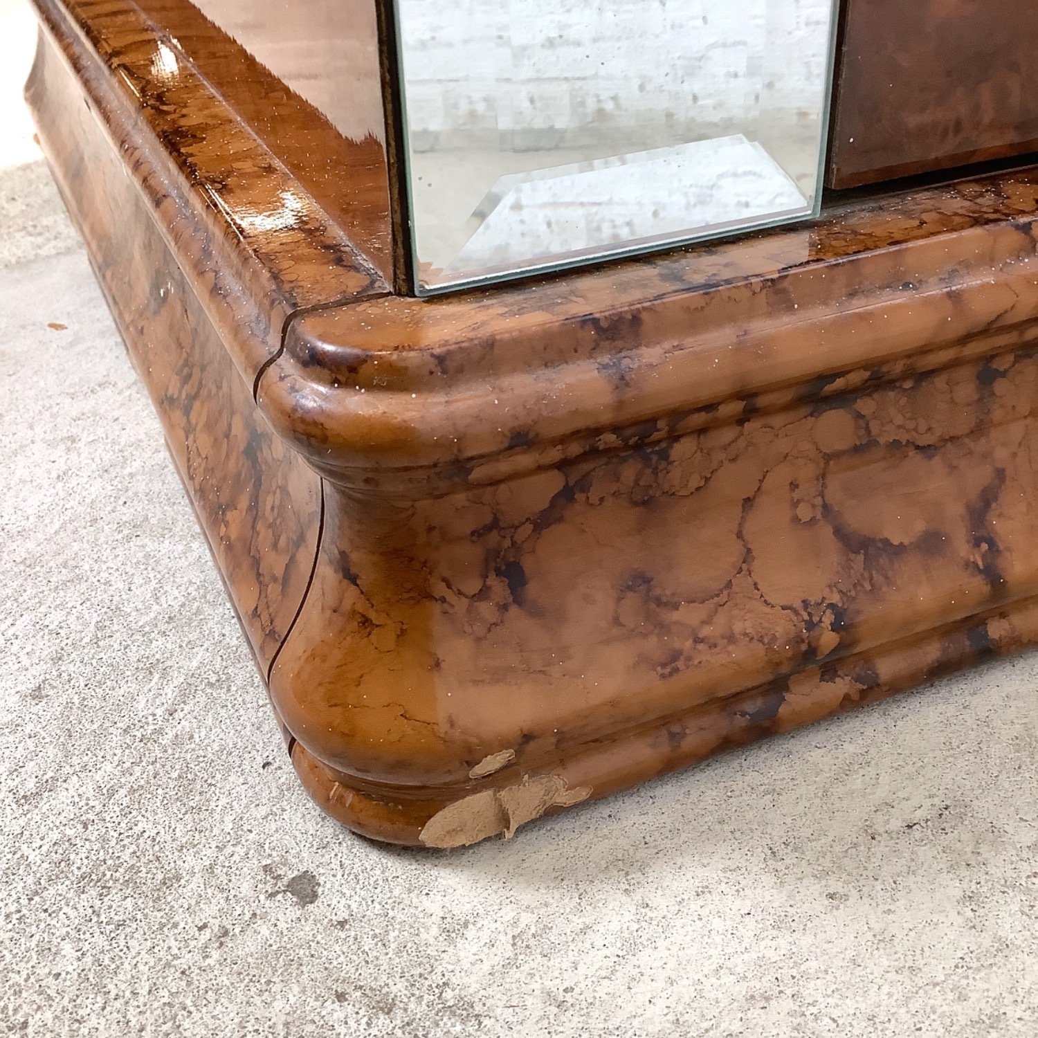 ALF Italia Burl and Mirror Console or Bar - image-18