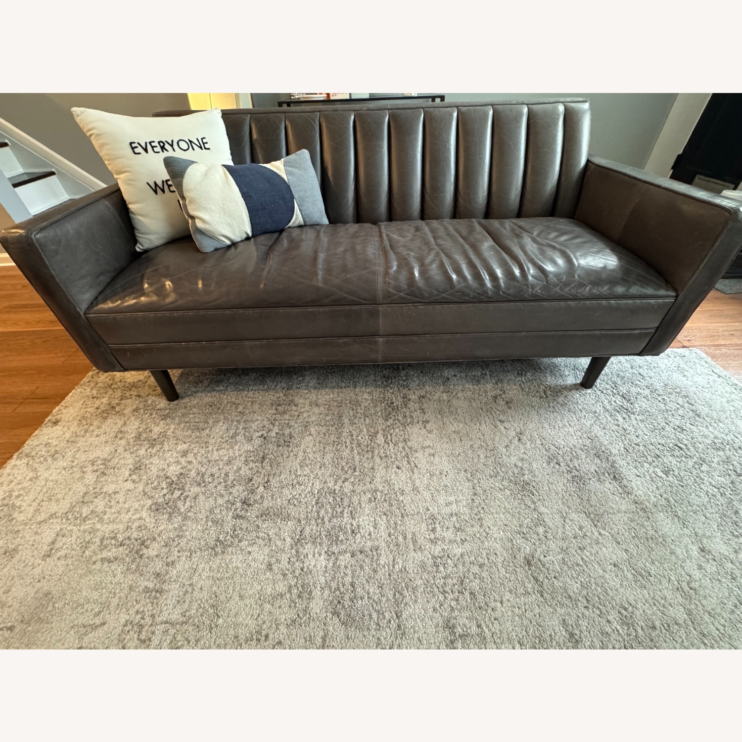Room & Board 70" Goodwin Leather Sofa - image-1