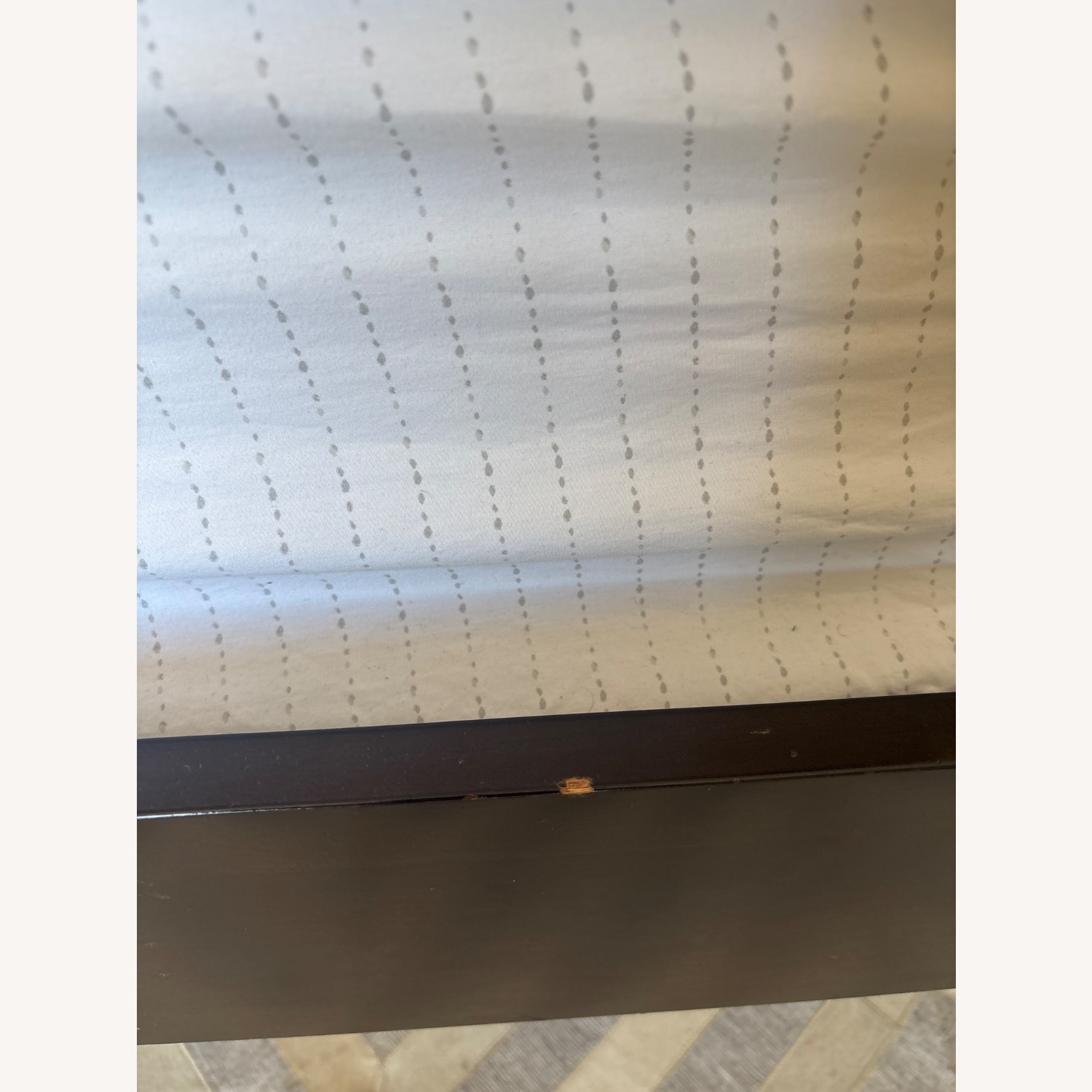 West Elm Dark Gray Leather King Bed - image-4