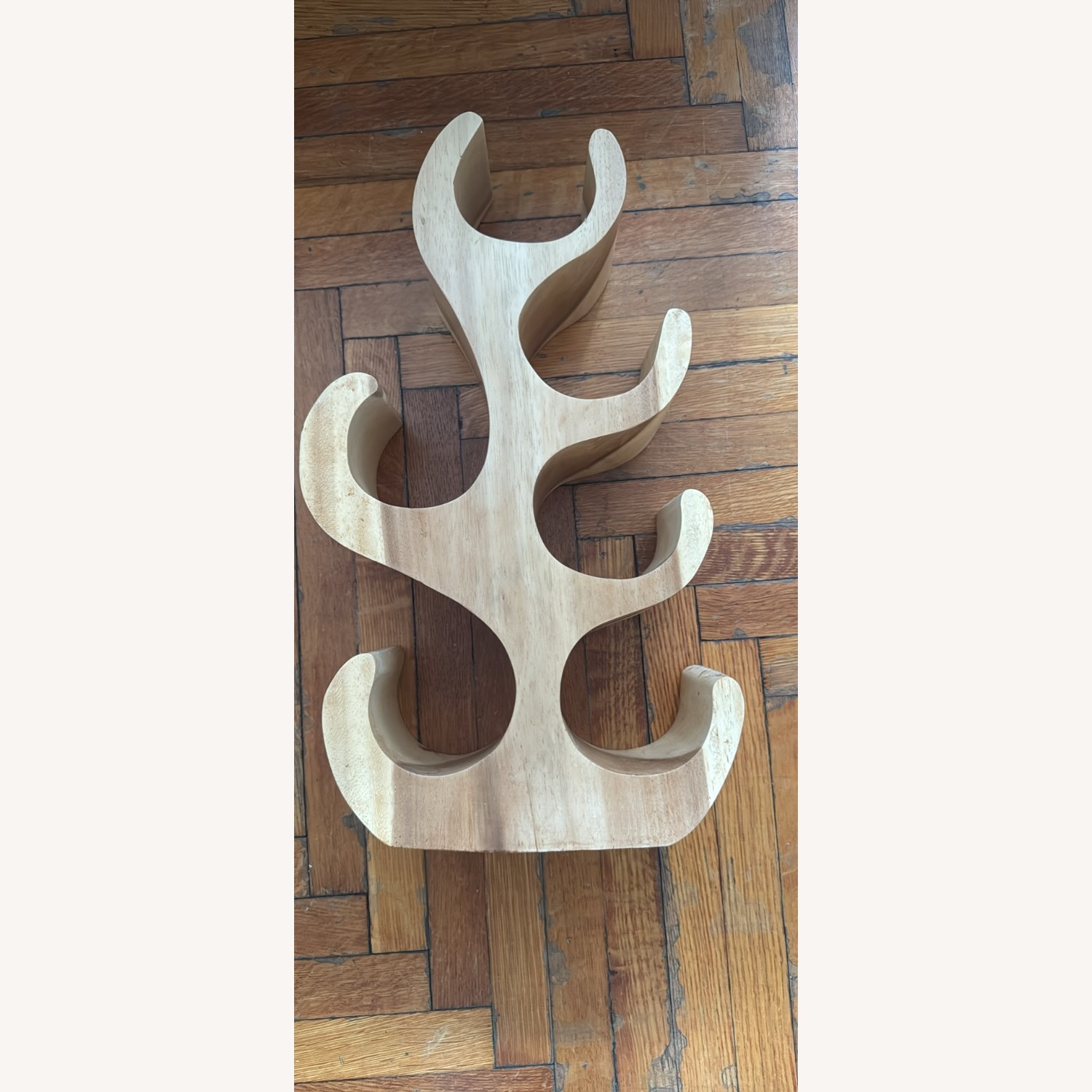 Handcrafted Wooden Wine Rack - image-3