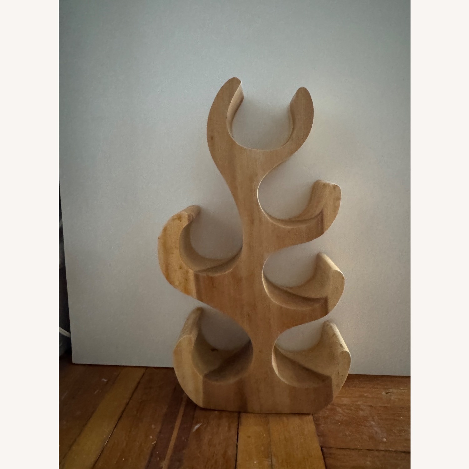 Handcrafted Wooden Wine Rack - image-2